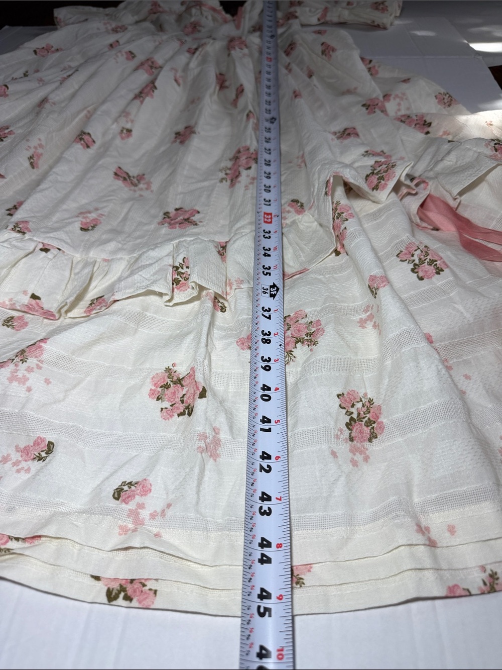 LACEMADE Pink Floral Cottagecore Maxi Dress XS Romantic Coquette - Picture 13 of 13